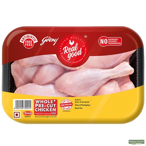 Real Good Whole Pre Cut Chicken, 1 kg