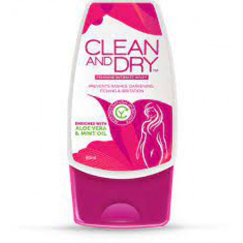 Clean And Dry Intimate Hygiene Wash - For Women, Cleanses, Nourishes & Protects, 90 ml