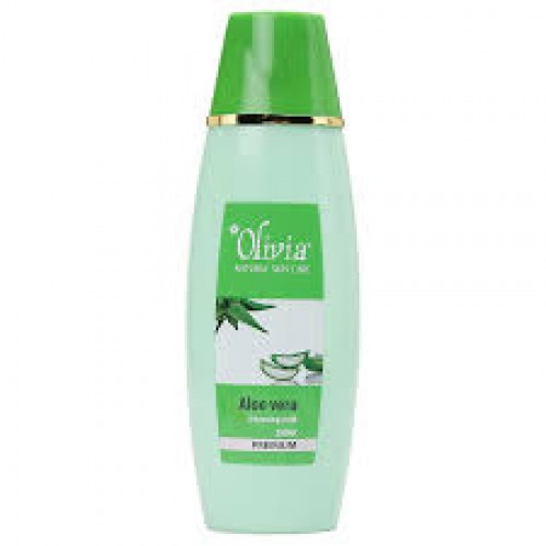 Olivia Natural Skin Care Aloe Vera Cleansing Milk - Premium Refreshing Leaves, 200 ml