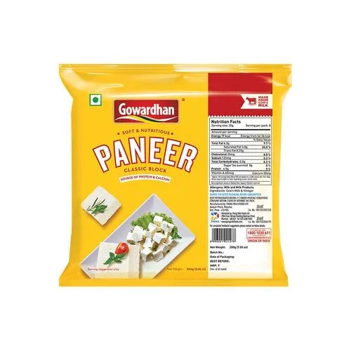 Gowardhan Paneer - Classic Block, 200g