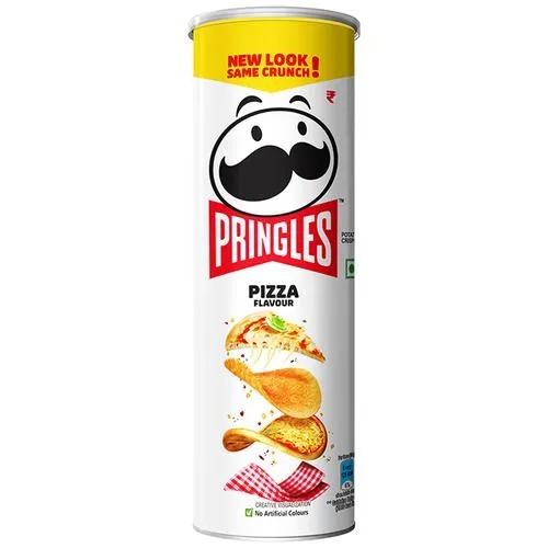 Pringles Potato Crisps - Pizza Flavour, 107gm