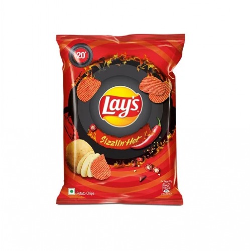 Lay's Sizzling Hot Potato Chips 45gm