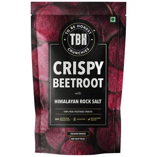 To Be Honest Crispy Beetroot with Himalayan Rock Salt Chips  55gm