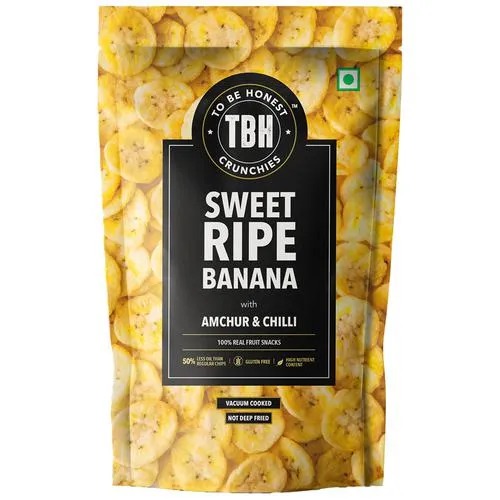 To Be Honest Sweet Ripe Banana Chips with Amchur & Chilli  220gm