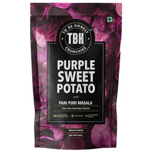 To Be Honest Purple Sweet Potato with Pani Puri Masala Chips  250gm