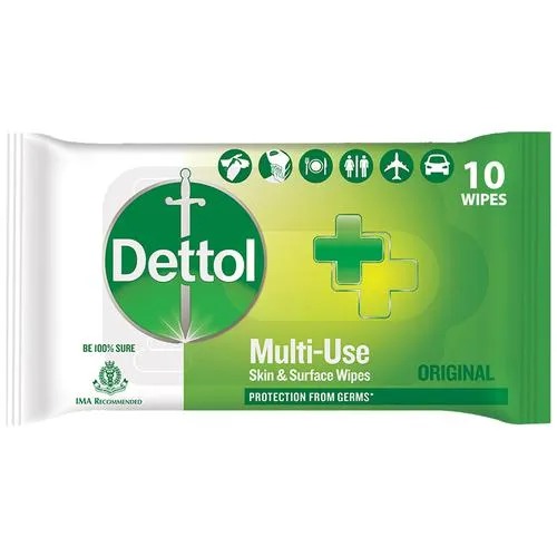 Dettol Original Multi-Use Skin & Surface Wipes 50gm