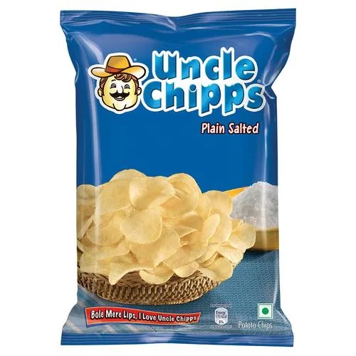 Uncle Chipps Plain Salted Flavour Potato Chips 50gm
