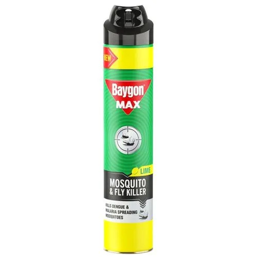 Baygon Lime Scent Mosquito & Fly Killer Spray 625 ml