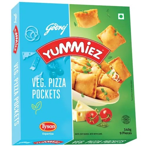 Yummiez Pizza Pockets - Veg, 340 gm