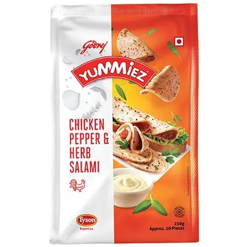 Yummiez Pepper & Herb Salami Chicken, 250 gm