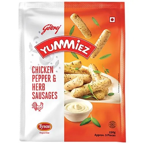 Yummiez Pepper & Herb Chicken Sausages, 250 g