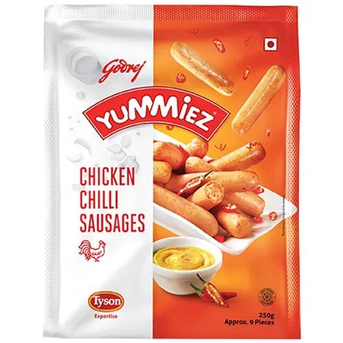 Yummiez Chicken Chilli Sausages, 250 g