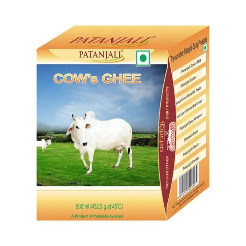 Patanjali Cow Ghee 500 ml Carton