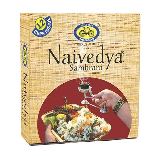 Cycle Om Shanthi Naivedya Cup Sambrani, 12 pcs 50gm
