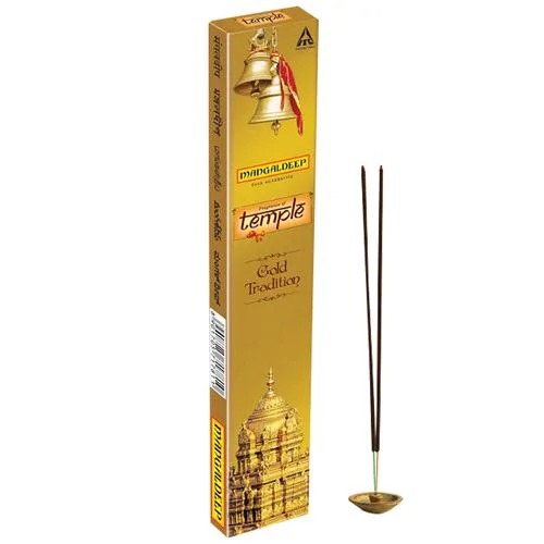 Mangaldeep Temple Yagna Gold Tradition Agarbatti Sticks