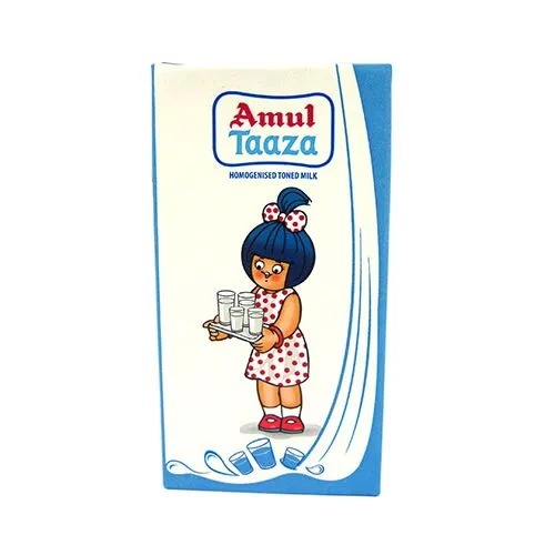 Amul Taaza Fresh Toned Milk, 500 ml Carton