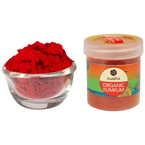 SWAHA Organic Kumkum - Red, 40 g