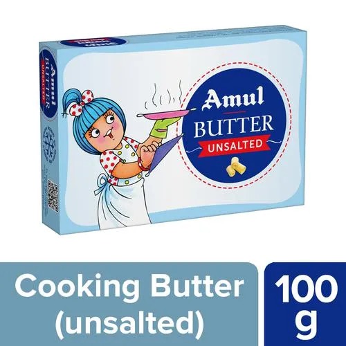 Amul Unsalted Butter, 100 g Carton