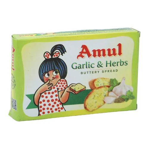 Amul Buttery Spread - Garlic & Herbs, 100 g Carton