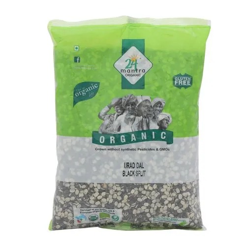 24 Mantra Split Organic Urad Dal (Dhuli)  500gm
