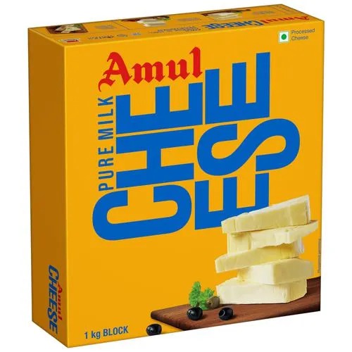 Amul Processed Cheese - Block, 1 kg Carton
