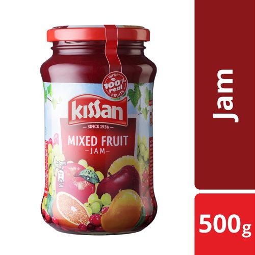 Kissan Mixed Fruit Jam, With 100% Real Fruit Ingredients, 500 g