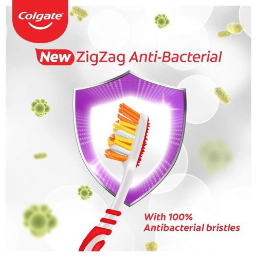 Colgate Zig Zag Tooth Brush (Soft) - Buy 2 Get 1 Free 35gm