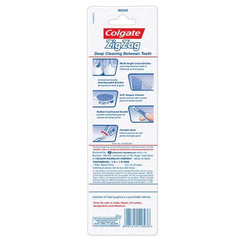 Colgate Zig Zag Tooth Brush (Soft) - Buy 2 Get 1 Free 35gm