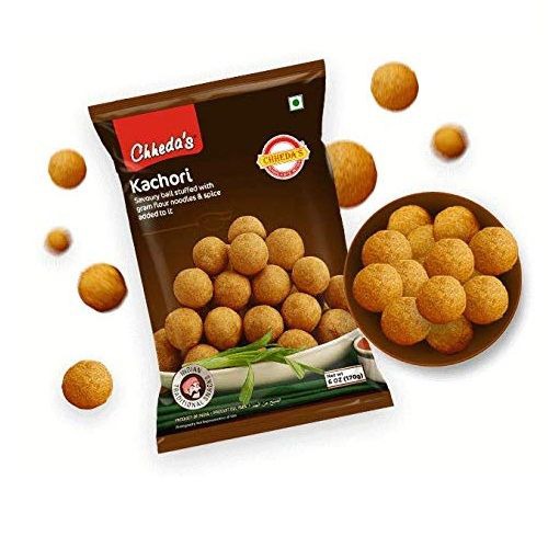 Chhedas Kachori - Crispy Spicy Snack - with Spicy Mixture Filling (350g Pack of 1)