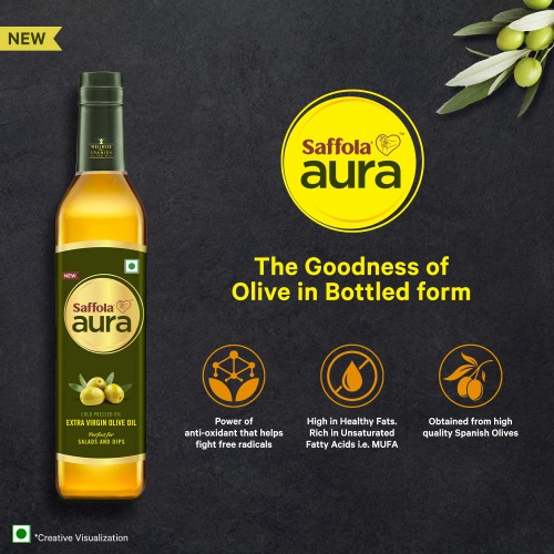 Saffola Extra Virgin Olive Oil, 500 ml