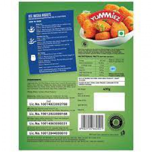 Yummiez Masala Nuggets (Veg) - Ready To Cook, 400 g