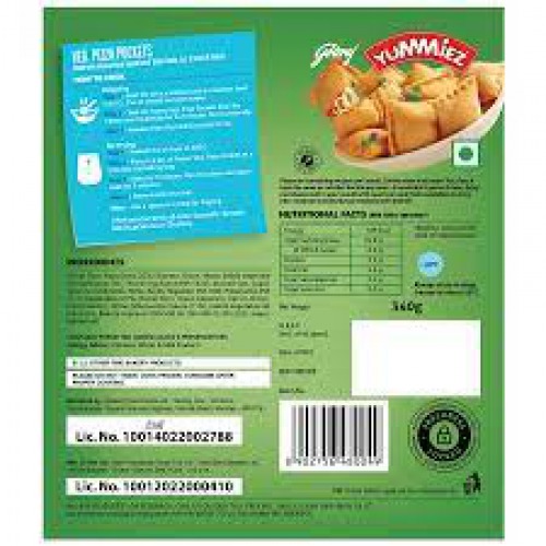 Yummiez Pizza Pockets - Veg, 340 gm