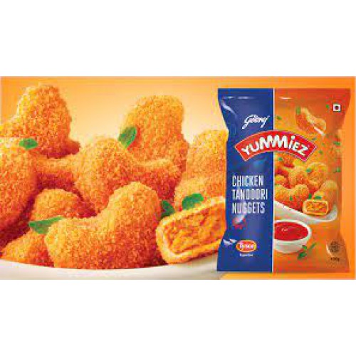 Yummiez Tandoori Chicken Nuggets - Ready To Eat, Crispy, Fried, 400 g