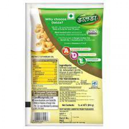Dalda Refined Soyabean Oil, 1 L Pouch