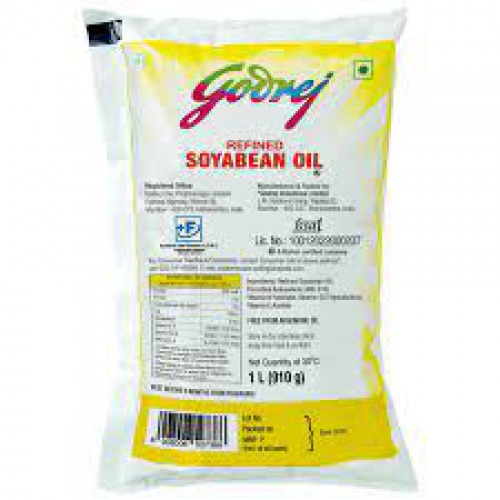 Godrej Refined Soyabean Oil, 1 L Pouch