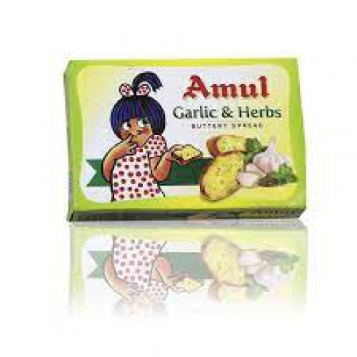 Amul Buttery Spread - Garlic & Herbs, 100 g Carton