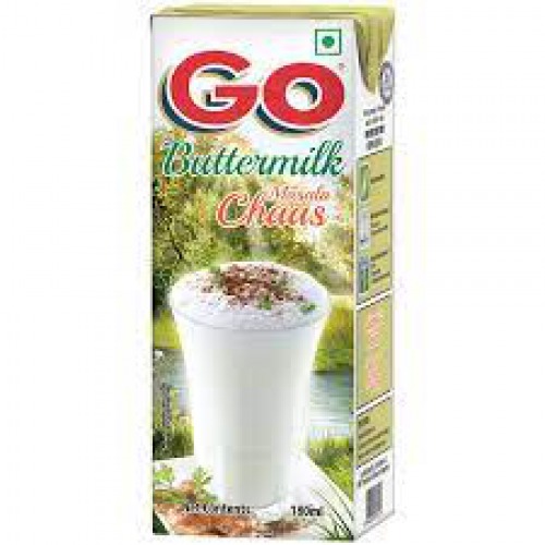 Go Butter Milk - Ginger & Jeera, Spiced, 180 ml Carton