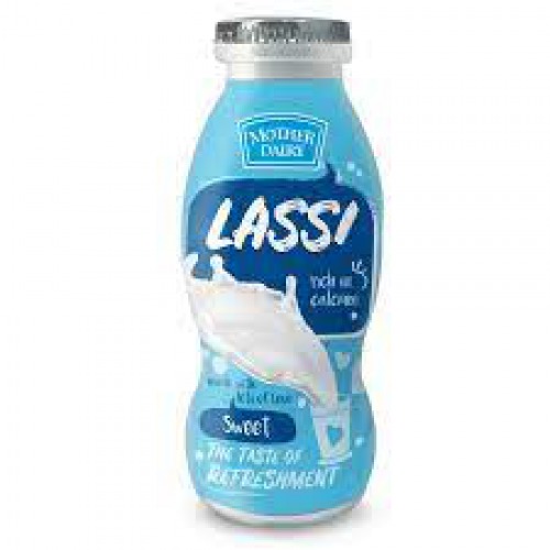 mother dairy Lassi - Sweet (Asli Refreshment), 200 ml Bottle