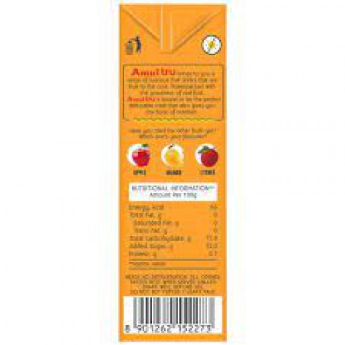Amul Tru Orange, 180 ml Tetra Pak