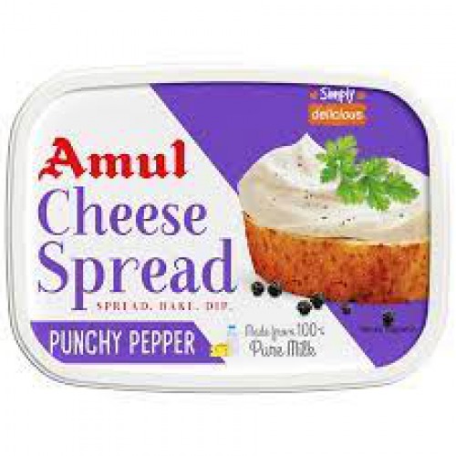 Amul Cheese Spread - Punchy Pepper, 200 gm Tub