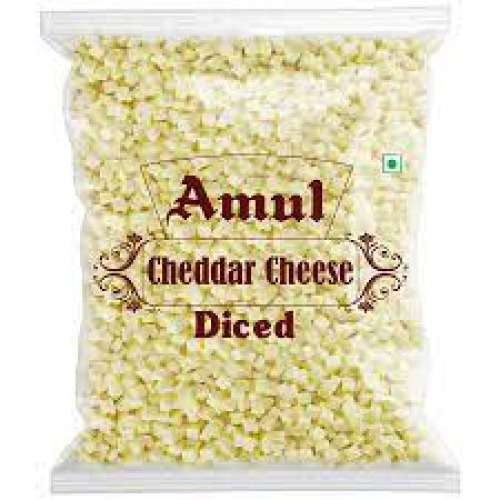 Amul Cheese - Cheddar, Diced, 1 kg Pouch