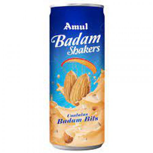 Amul Kool Milk Shake - Badam, 200 ml Can