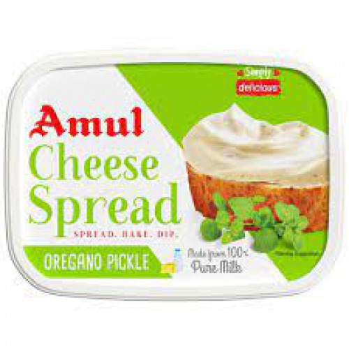 Amul Processed Cheese Spread - Oregano Pickle, Made from 100% Pure Milk, 200 g Tub