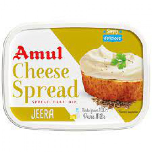 Amul Processed Cheese Spread - Jeera, Made from 100% Pure Milk, 200 g Tub
