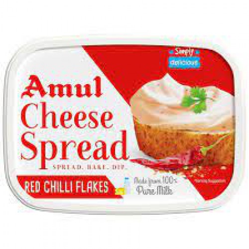 Amul Cheese Spread - Red Chilli Flakes, 200 g Tub