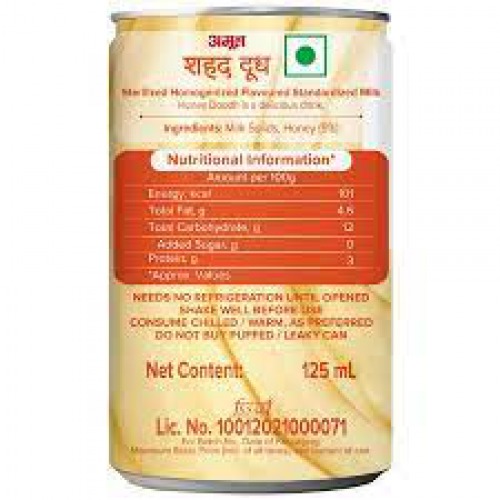 Amul Honey Doodh Shot, 125 ml Can