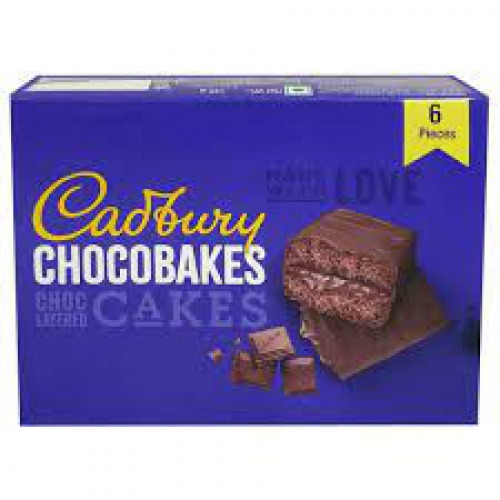 Cadbury Chocobakes Choc Layered Cakes - Family Pack, 126 g