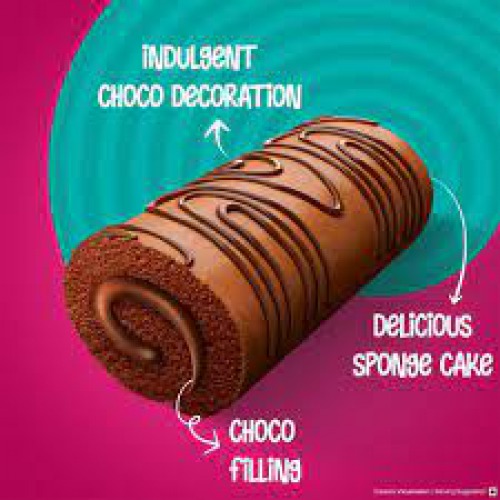 Sunfeast Caker - Swiss Roll With Choco, Soft Choco Sponge Rolled With Choco-crème & Drizzled With Choco On Top, 25 g
