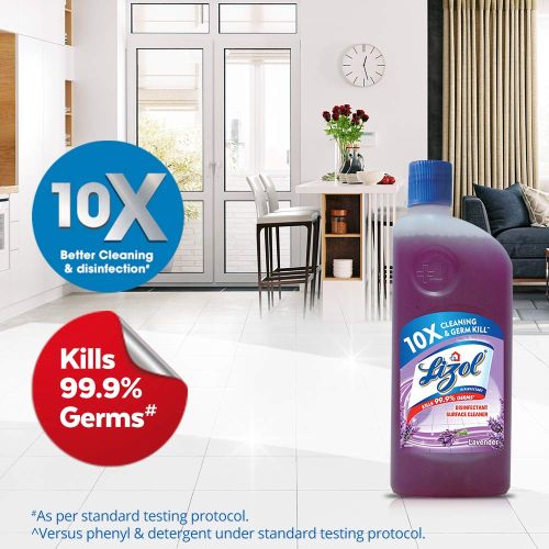 Lizol Disinfectant Surface & Floor Cleaner Liquid, Lavender - 500 ml