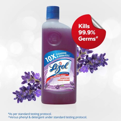 Lizol Disinfectant Surface & Floor Cleaner Liquid, Lavender - 500 ml
